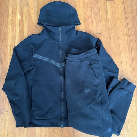 Nike Other - Nike Tech Men's Black Full-Zip Hoodie & Jogger Set